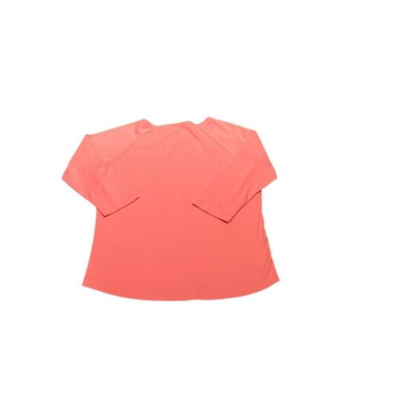 L.L. Bean Coral Top With Button Details, Size L - Picture 2 of 7